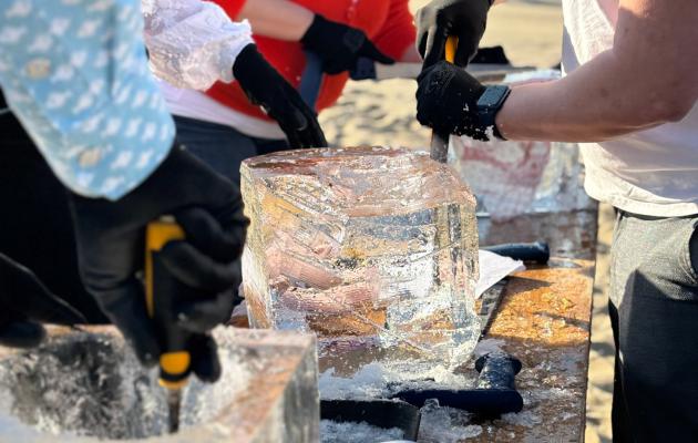 bedrijfsuitje Workshop IJssculpturen maken Noordwijk