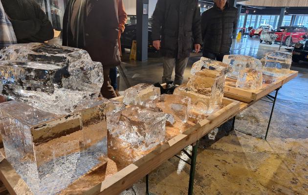 origineel teamuitje Workshop ijssculpturen maken Noordwijk